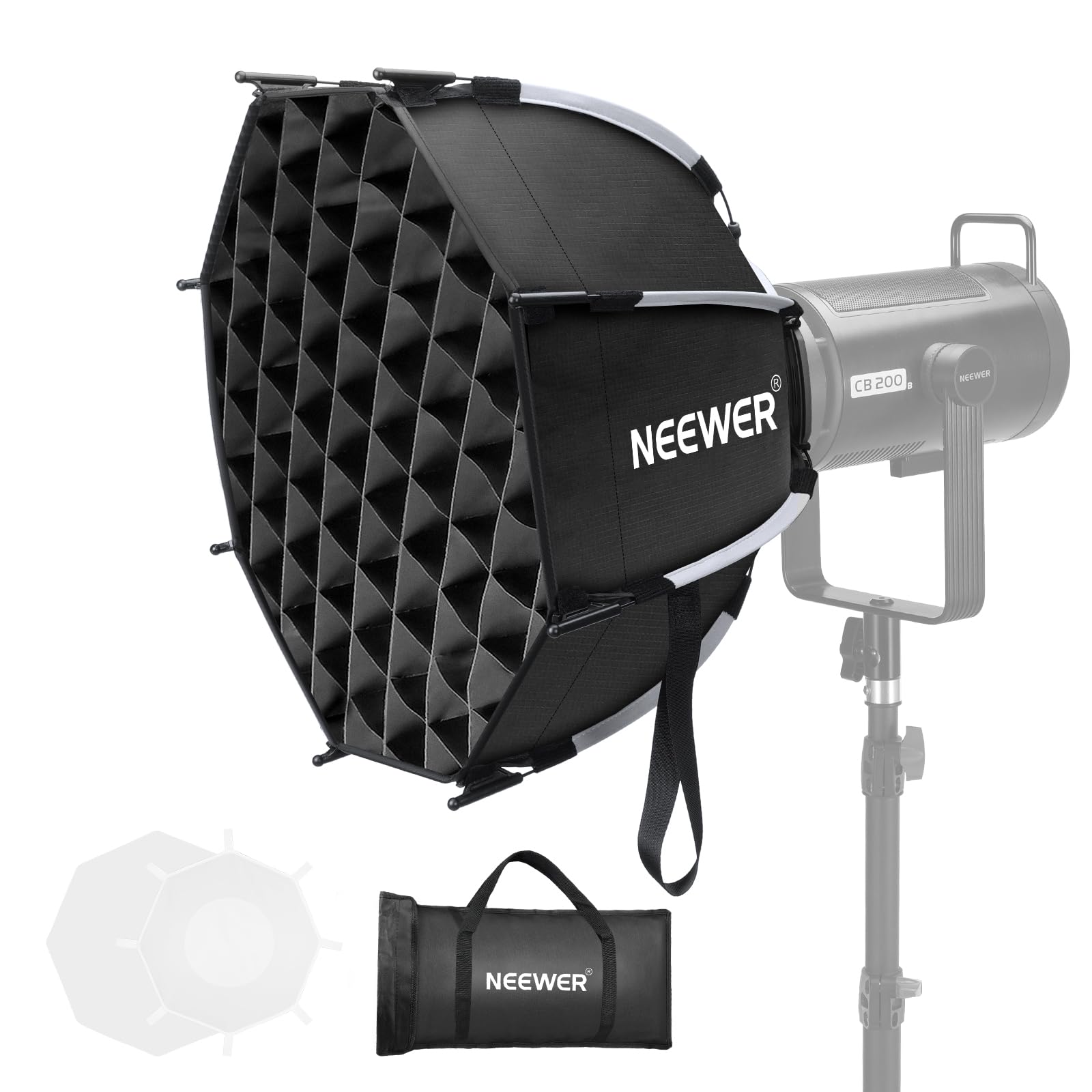 Amazon | NEEWER 45cm 八角形ソフトボックス パラボリックソフト